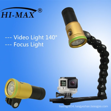 2015 Super Bright Rechargeable Dive Lights for videography underwater